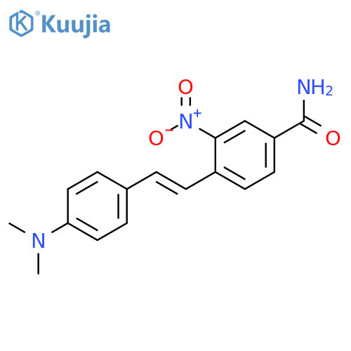 Benzamide, 4-[2-[4-(dimethylamino)phenyl]ethenyl]-3-nitro- structure