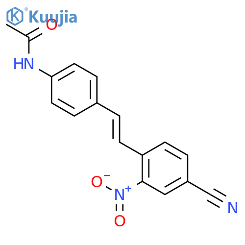 Acetamide, N-[4-[2-(4-cyano-2-nitrophenyl)ethenyl]phenyl]- structure