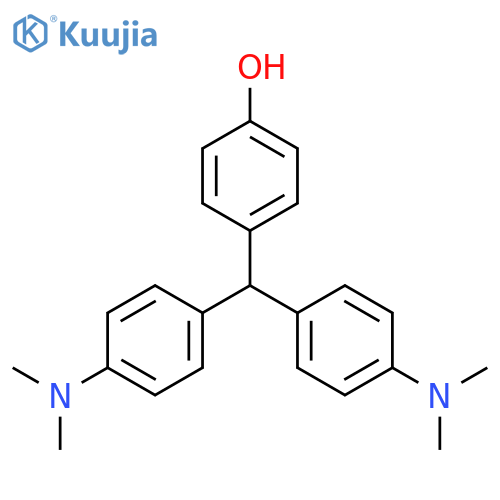 Phenol,4-[bis[4-(dimethylamino)phenyl]methyl]- structure