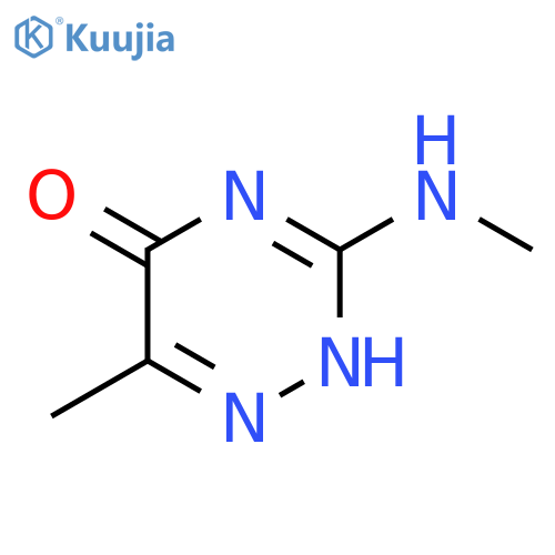 1,2,4-Triazin-5(2H)-one, 6-methyl-3-(methylamino)- structure