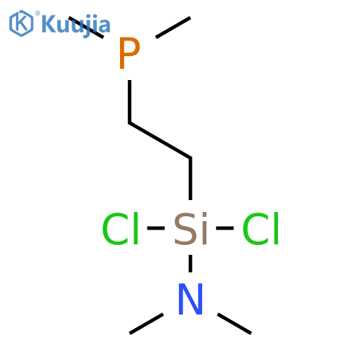 Silanamine, 1,1-dichloro-1-[2-(dimethylphosphino)ethyl]-N,N-dimethyl- structure