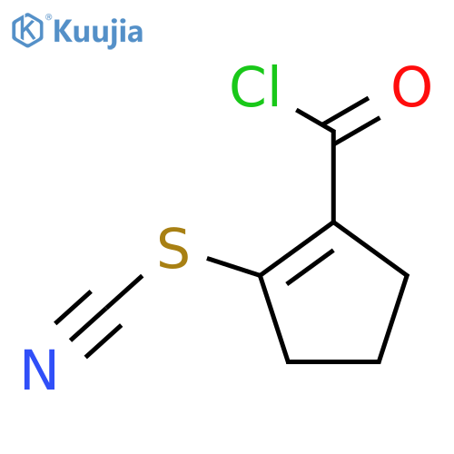 Thiocyanic acid,2-(chlorocarbonyl)-1-cyclopenten-1-yl ester structure
