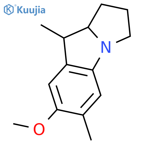1H-Pyrrolo[1,2-a]indole, 2,3,9,9a-tetrahydro-7-methoxy-6,9-dimethyl- structure