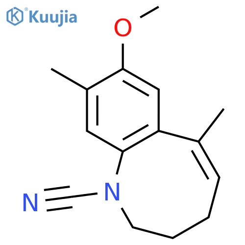 1-Benzazocine-1(2H)-carbonitrile, 3,4-dihydro-8-methoxy-6,9-dimethyl- structure