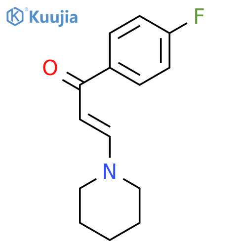 2-Propen-1-one,1-(4-fluorophenyl)-3-(1-piperidinyl)- structure