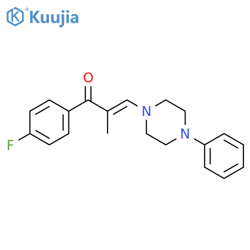 1-(4-fluorophenyl)-2-methyl-3-(4-phenylpiperazin-1-yl)prop-2-en-1-one structure