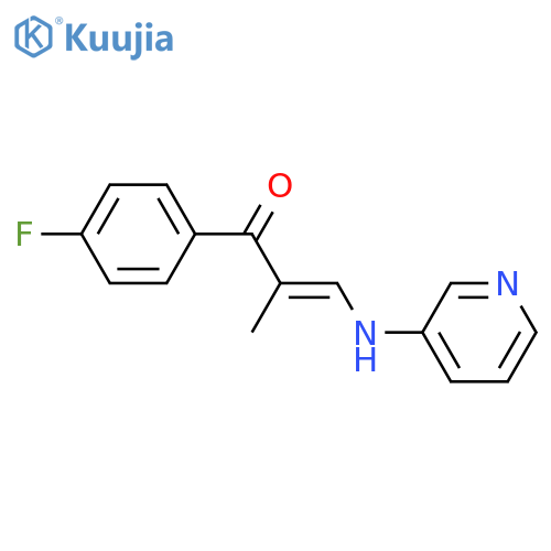 2-Propen-1-one,1-(4-fluorophenyl)-2-methyl-3-(3-pyridinylamino)- structure