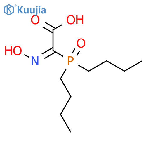 ACETIC ACID, (DIBUTYLPHOSPHINYL)(HYDROXYIMINO)- structure