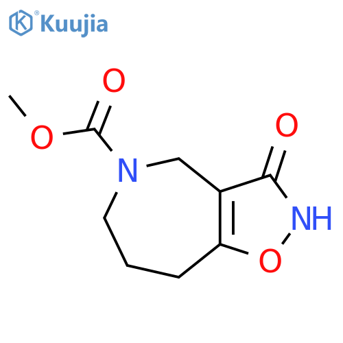 methyl 3-hydroxy-5,6,7,8-tetrahydro-4H-isoxazolo[4,5-c]azepin-5-carboxylate structure