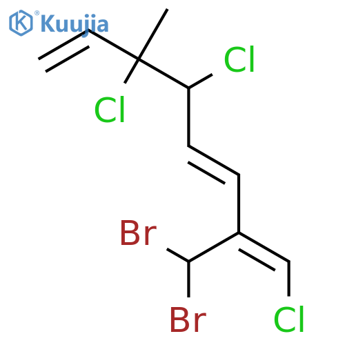 (1Z,3E,5S,6R)-1,5,6-trichloro-2-dibromomethyl-6-methyl-octa-1,3,7-triene structure