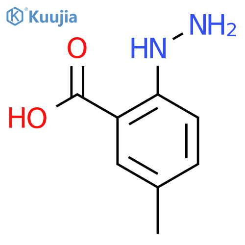 2-Hydrazinyl-5-methylbenzoic acid structure