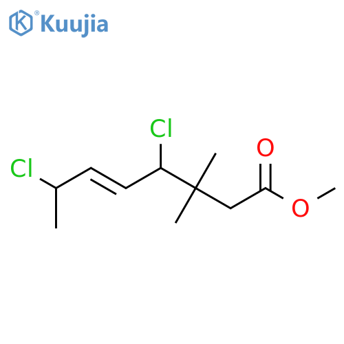 5-Octenoic acid, 4,7-dichloro-3,3-dimethyl-, methyl ester structure