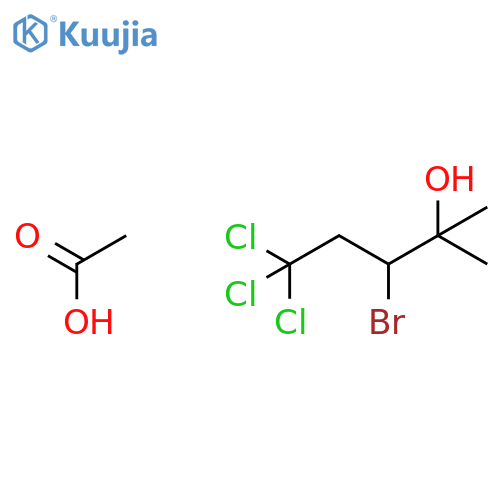 2-PENTANOL, 3-BROMO-5,5,5-TRICHLORO-2-METHYL-, ACETATE structure