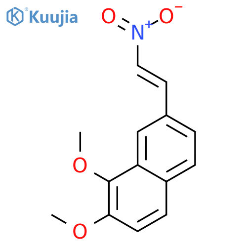 Naphthalene,1,2-dimethoxy-7-(2-nitroethenyl)- structure