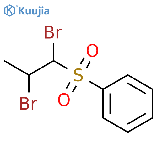 Benzene, [(1,2-dibromopropyl)sulfonyl]- structure