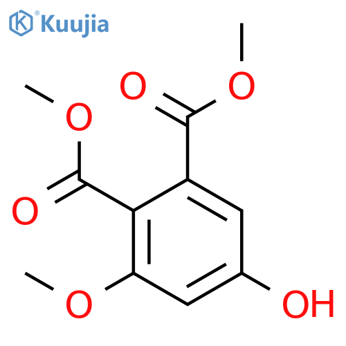 Dimethyl 5-hydroxy-3-methoxybenzene-1,2-dicarboxylate structure