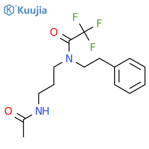 ACETAMIDE, N-[3-(ACETYLAMINO)PROPYL]-2,2,2-TRIFLUORO-N-(2-PHENYLETHYL)- structure