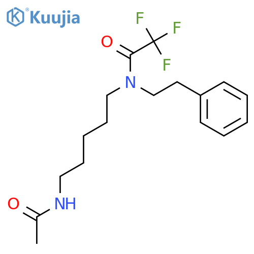 Acetamide, N-[5-(acetylamino)pentyl]-2,2,2-trifluoro-N-(2-phenylethyl)- structure
