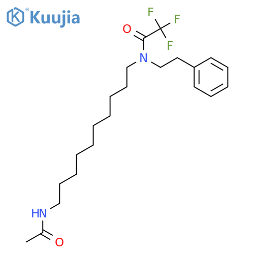 ACETAMIDE, N-[10-(ACETYLAMINO)DECYL]-2,2,2-TRIFLUORO-N-(2-PHENYLETHYL)- structure