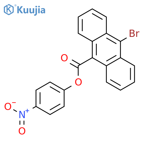 9-ANTHRACENECARBOXYLIC ACID, 10-BROMO-, 4-NITROPHENYL ESTER structure