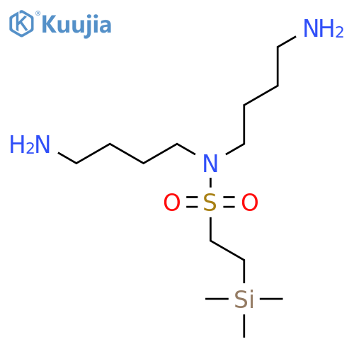 Ethanesulfonamide, N,N-bis(4-aminobutyl)-2-(trimethylsilyl)- structure