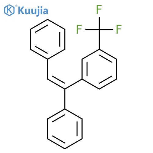 Benzene, 1-[(1Z)-1,2-diphenylethenyl]-3-(trifluoromethyl)- structure