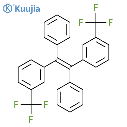 Benzene, 1,1'-(1,2-diphenyl-1,2-ethenediyl)bis[3-(trifluoromethyl)- structure