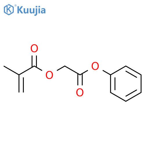 2-Propenoic acid, 2-methyl-, 2-oxo-2-phenoxyethyl ester structure