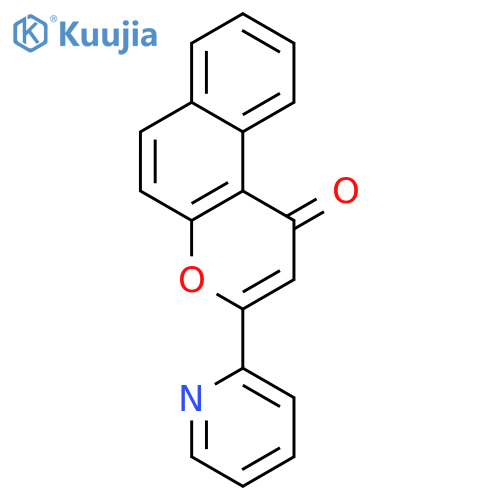 1H-Naphtho[2,1-b]pyran-1-one, 3-(2-pyridinyl)- structure