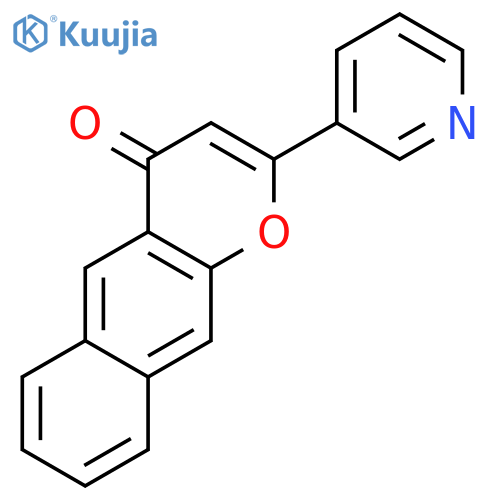 4H-Naphtho[2,3-b]pyran-4-one, 2-(3-pyridinyl)- structure