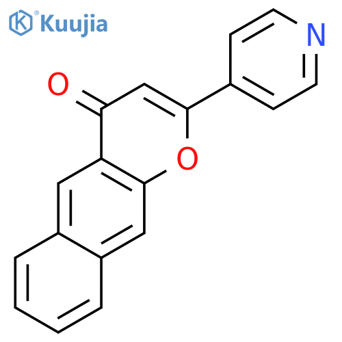 4H-Naphtho[2,3-b]pyran-4-one, 2-(4-pyridinyl)- structure
