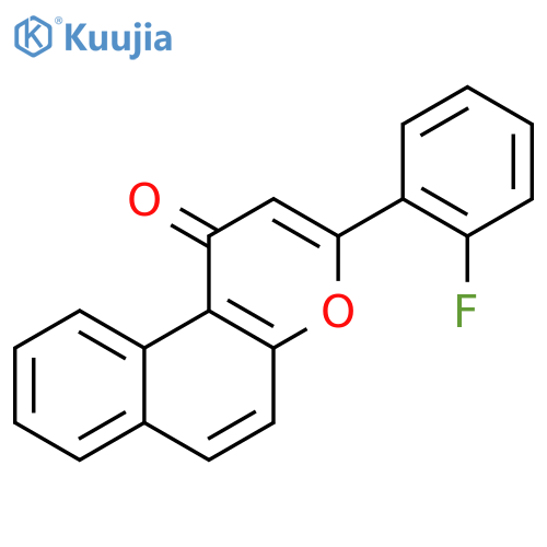 1H-Naphtho[2,1-b]pyran-1-one, 3-(2-fluorophenyl)- structure