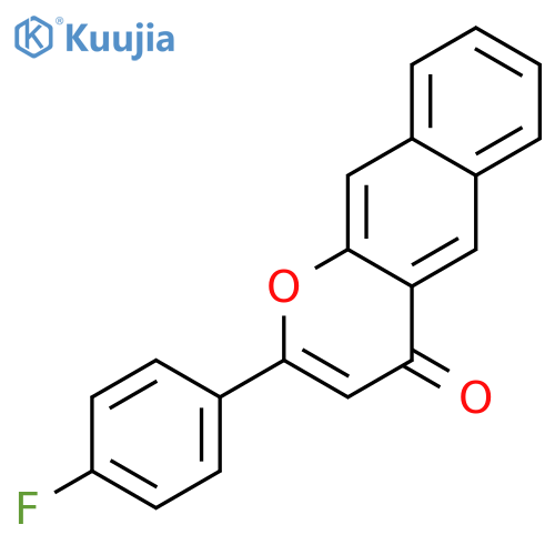 4H-Naphtho[2,3-b]pyran-4-one, 2-(4-fluorophenyl)- structure