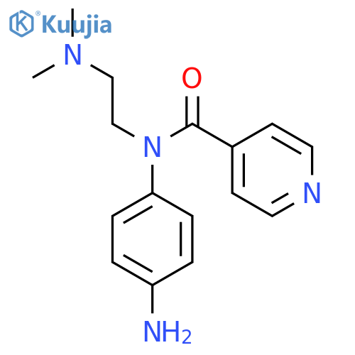 4-Pyridinecarboxamide, N-(4-aminophenyl)-N-[2-(dimethylamino)ethyl]- structure