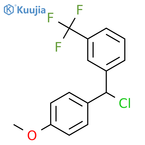 BENZENE, 1-[CHLORO(4-METHOXYPHENYL)METHYL]-3-(TRIFLUOROMETHYL)- structure