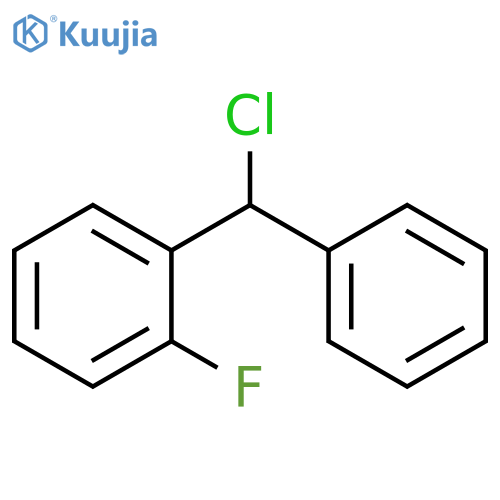 BENZENE, 1-(CHLOROPHENYLMETHYL)-2-FLUORO- structure