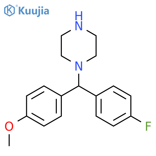 1-(4-Fluorophenyl)(4-Methoxyphenyl)MethylPiperazine structure