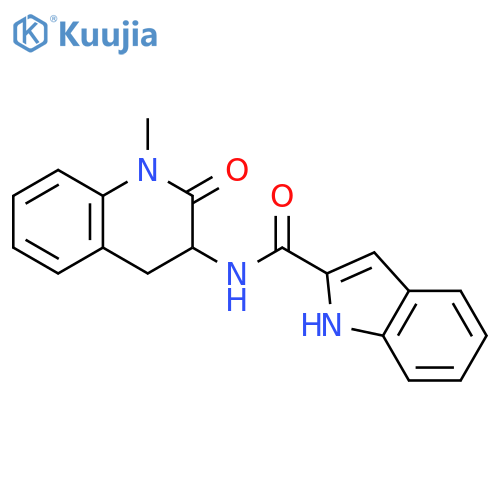 1H-Indole-2-carboxamide,N-(1,2,3,4-tetrahydro-1-methyl-2-oxo-3-quinolinyl)- structure