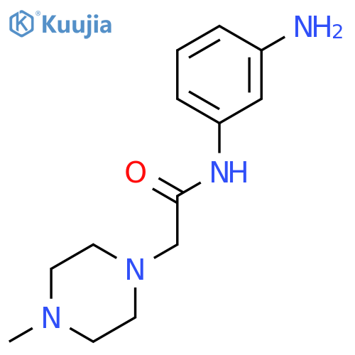 N-(3-aminophenyl)-4-methyl-1-Piperazineacetamide structure