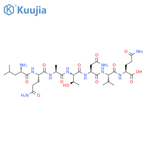 L-Glutamine,L-leucyl-L-glutaminyl-L-alanyl-L-threonyl-L-asparaginyl-L-valyl- structure