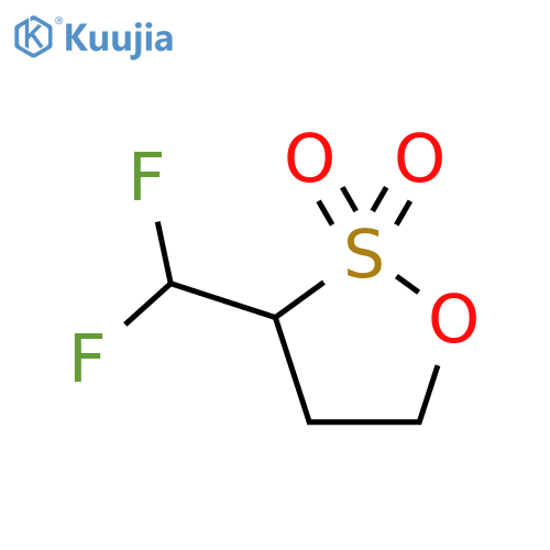 1,2-Oxathiolane, (difluoromethyl)-, 2,2-dioxide structure