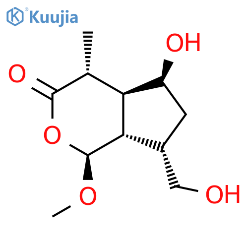 (1S,4R,4aS,5S,7S,7aS)-5-hydroxy-7-(hydroxymethyl)-1-methoxy-4-methyl-4,4a,5,6,7,7a-hexahydro-1H-cyclopenta[c]pyran-3-one structure