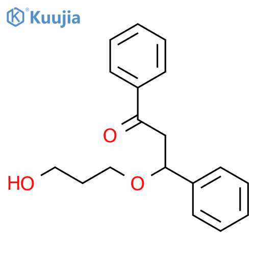 1-Propanone, 3-(3-hydroxypropoxy)-1,3-diphenyl- structure