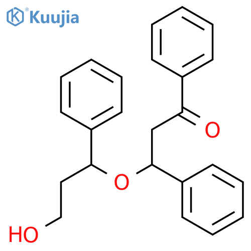 1-Propanone, 3-[(1R)-3-hydroxy-1-phenylpropoxy]-1,3-diphenyl- structure