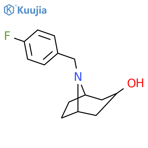 8-Azabicyclo[3.2.1]octan-3-ol, 8-[(4-fluorophenyl)methyl]- structure