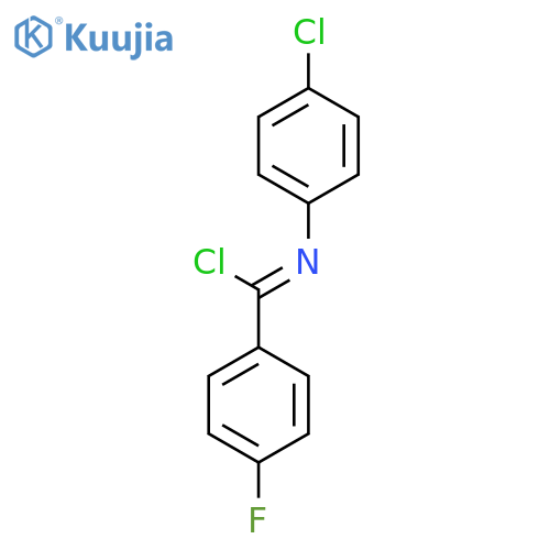 BENZENECARBOXIMIDOYL CHLORIDE, N-(4-CHLOROPHENYL)-4-FLUORO- structure