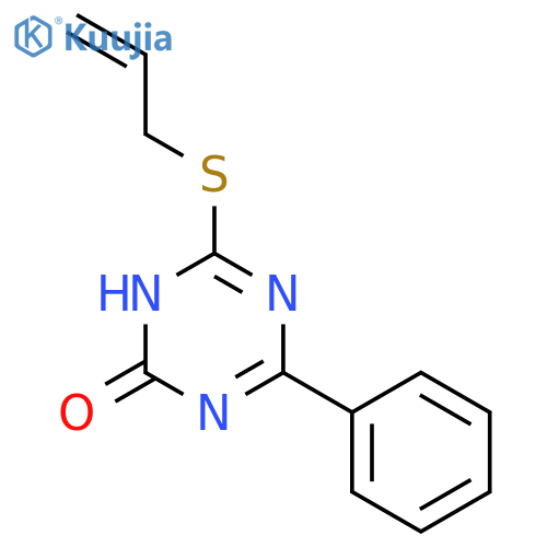 1,3,5-Triazin-2(1H)-one, 4-phenyl-6-(2-propenylthio)- structure