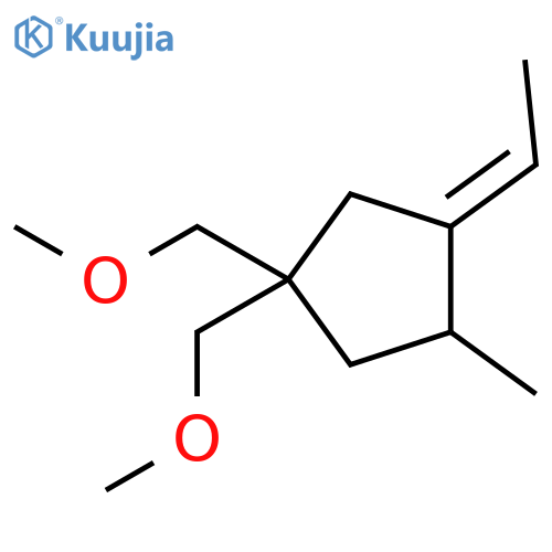 Cyclopentane, 3-ethylidene-1,1-bis(methoxymethyl)-4-methyl-, (3E)- (9CI) structure