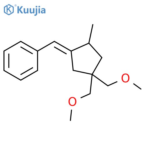 Benzene,[(E)-[4,4-bis(methoxymethyl)-2-methylcyclopentylidene]methyl]- structure