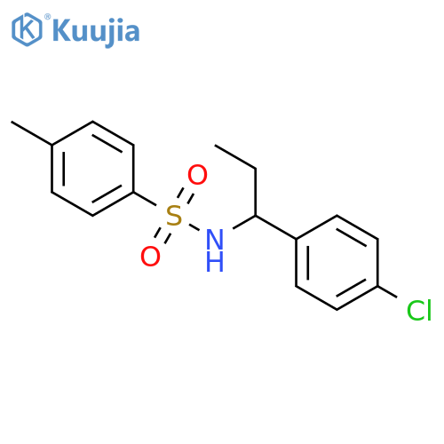 Benzenesulfonamide, N-[1-(4-chlorophenyl)propyl]-4-methyl- structure